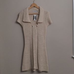 NWT Short sleeve chunky knit duster cardigan -Sz S